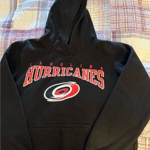 NHL Youth Black and Red Team Pullover Hoodie